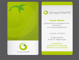 Business Card Design by Andrea for GreenPePR | Design #1168947