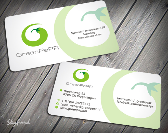 Visitenkarten-Design von SKYdesign für GreenPePR | Design #1169021