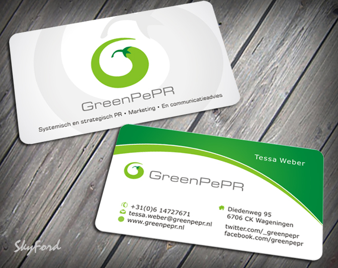 Visitenkarten-Design von SKYdesign für GreenPePR | Design #1169023