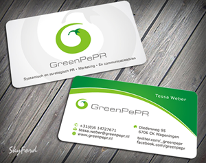 Visitenkarten-Design von SKYdesign für GreenPePR | Design: #1169023