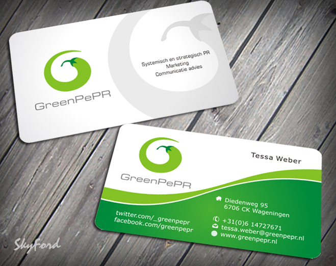 Visitenkarten-Design von SKYdesign für GreenPePR | Design #1169030