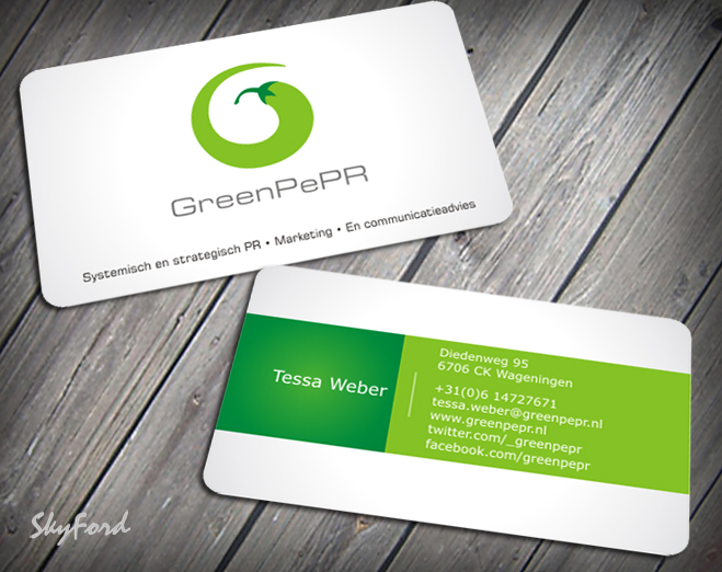 Visitenkarten-Design von SKYdesign für GreenPePR | Design #1169031
