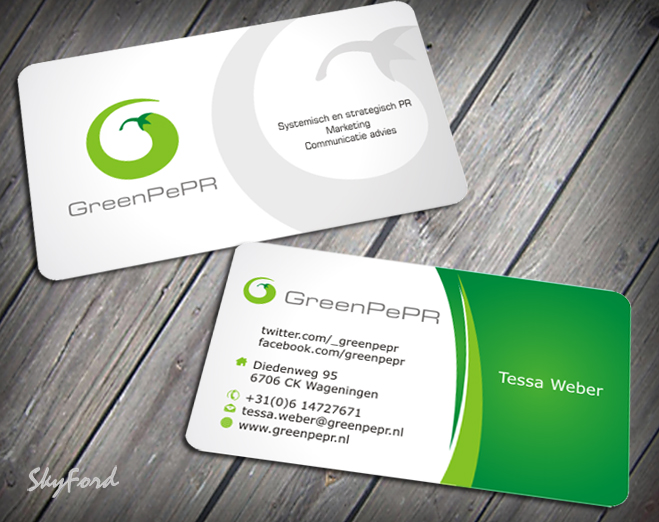 Visitenkarten-Design von SKYdesign für GreenPePR | Design #1169033