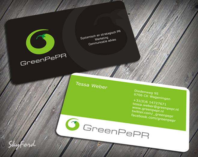 Business Card Design by SKYdesign for GreenPePR | Design #1169034