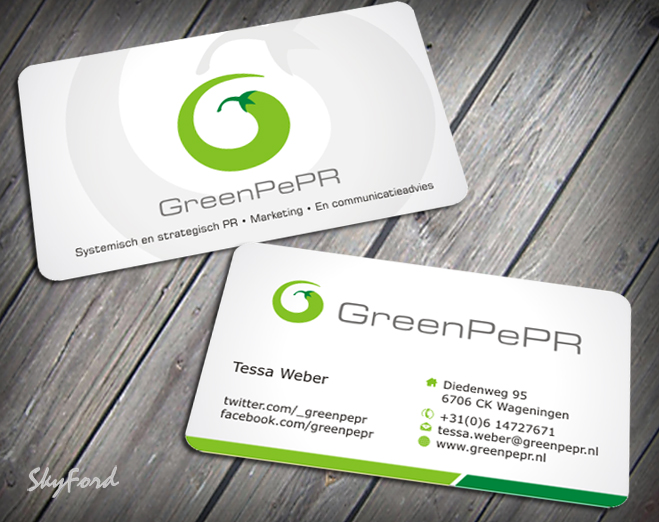 Business Card Design by SKYdesign for GreenPePR | Design #1169038