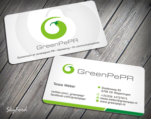 Business Card Design by SKYdesign for GreenPePR | Design: #1169038