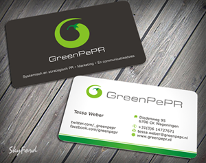 Business Card Design by SKYdesign for GreenPePR | Design: #1169040