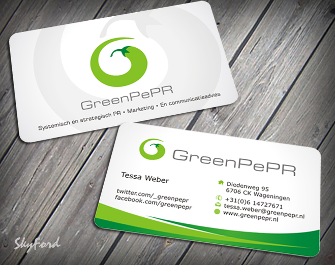 Visitenkarten-Design von SKYdesign für GreenPePR | Design #1169042