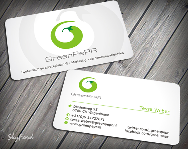 Visitenkarten-Design von SKYdesign für GreenPePR | Design #1169048