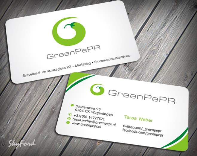 Visitenkarten-Design von SKYdesign für GreenPePR | Design #1169051