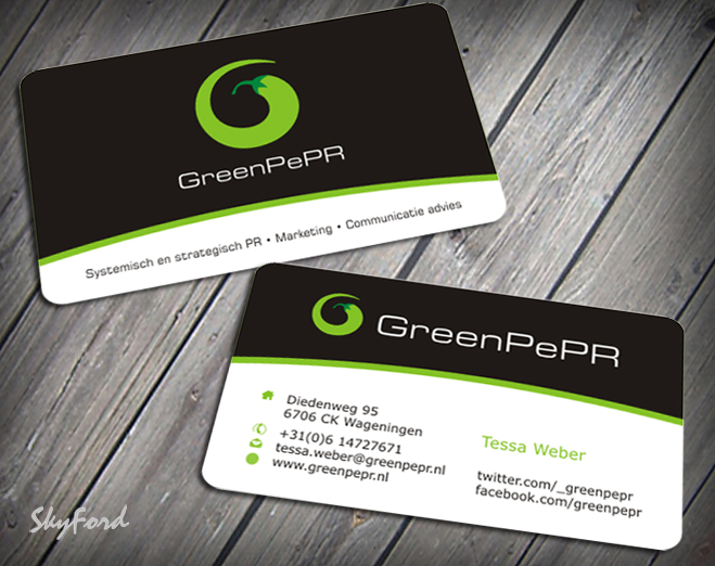 Visitenkarten-Design von SKYdesign für GreenPePR | Design #1169053