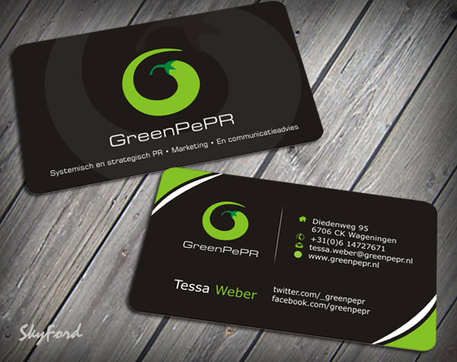Visitenkarten-Design von SKYdesign für GreenPePR | Design #1169054