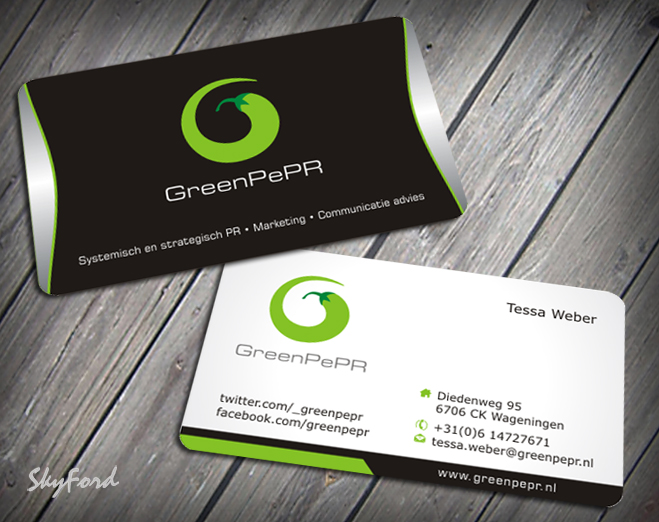 Visitenkarten-Design von SKYdesign für GreenPePR | Design #1169062