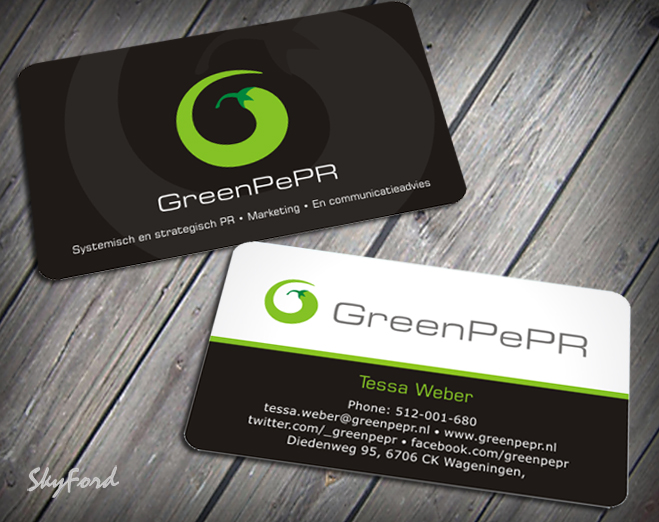 Visitenkarten-Design von SKYdesign für GreenPePR | Design #1169069