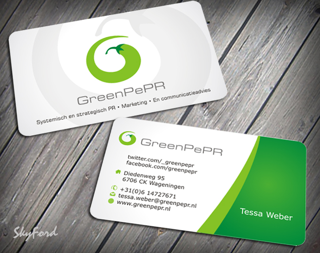 Visitenkarten-Design von SKYdesign für GreenPePR | Design #1169070
