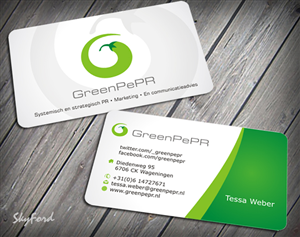 Business Card Design by SKYdesign for GreenPePR | Design: #1169070