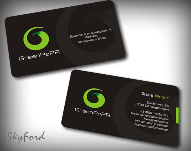 Visitenkarten-Design von SKYdesign für GreenPePR | Design #1169093