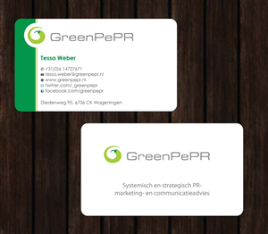 Visitenkarten-Design von Sbss für GreenPePR | Design: #1167840