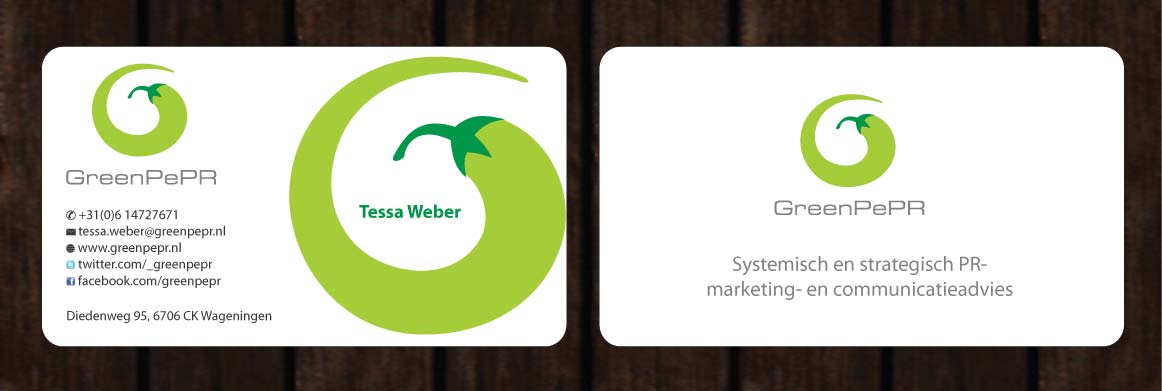 Visitenkarten-Design von Sbss für GreenPePR | Design #1167841