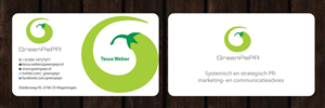 Visitenkarten-Design von Sbss für GreenPePR | Design: #1167841