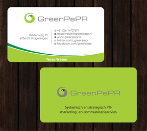 Visitenkarten-Design von Sbss für GreenPePR | Design: #1167842