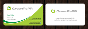 Visitenkarten-Design von Sbss für GreenPePR | Design: #1167844