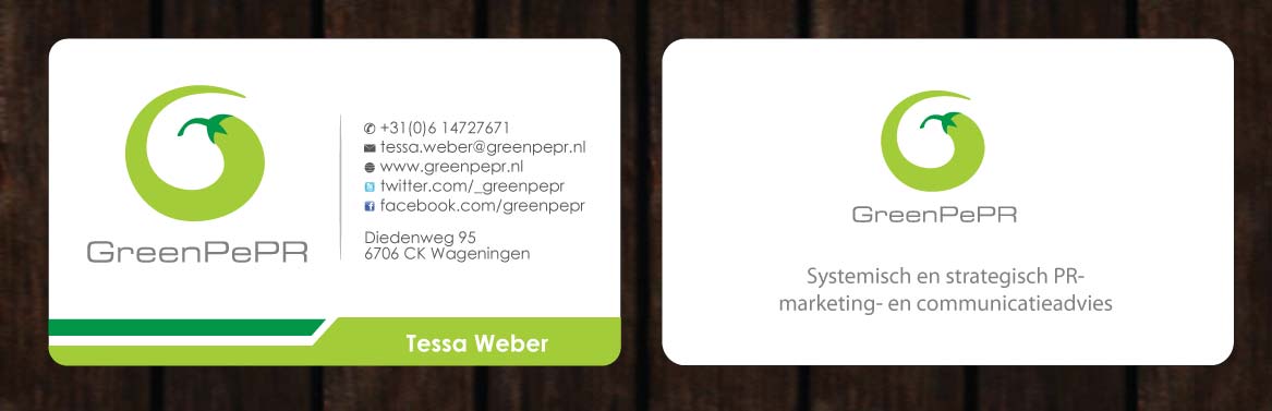 Visitenkarten-Design von Sbss für GreenPePR | Design #1167846