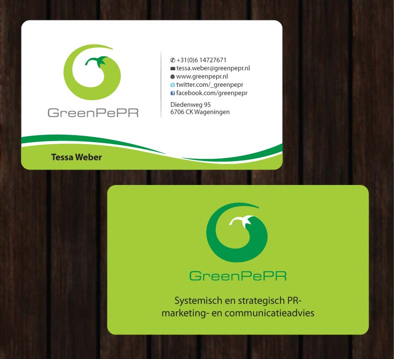 Visitenkarten-Design von Sbss für GreenPePR | Design #1167847