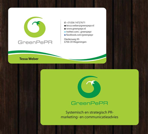 Visitenkarten-Design von Sbss für GreenPePR | Design: #1167847