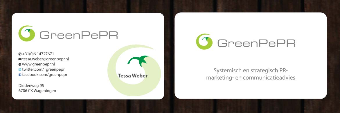 Visitenkarten-Design von Sbss für GreenPePR | Design #1167848