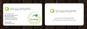 Visitenkarten-Design von Sbss für GreenPePR | Design: #1167848