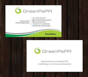 Visitenkarten-Design von Sbss für GreenPePR | Design: #1167850