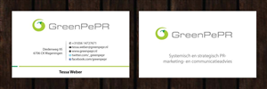Visitenkarten-Design von Sbss für GreenPePR | Design: #1167851