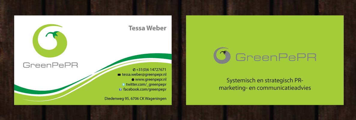 Visitenkarten-Design von Sbss für GreenPePR | Design #1167853