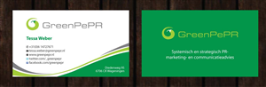 Visitenkarten-Design von Sbss für GreenPePR | Design: #1167854