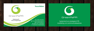 Visitenkarten-Design von Sbss für GreenPePR | Design: #1167856