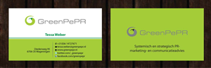 Visitenkarten-Design von Sbss für GreenPePR | Design: #1167859