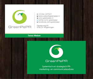 Visitenkarten-Design von Sbss für GreenPePR | Design: #1167860