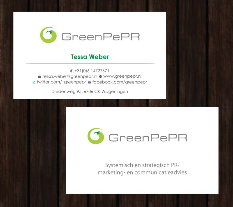 Visitenkarten-Design von Sbss für GreenPePR | Design #1167863