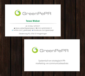 Visitenkarten-Design von Sbss für GreenPePR | Design: #1167863