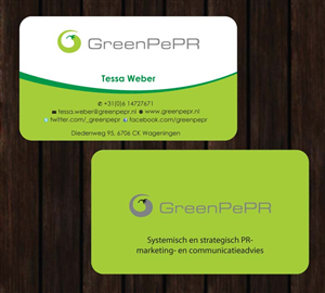 Visitenkarten-Design von Sbss für GreenPePR | Design: #1167865