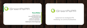 Visitenkarten-Design von Sbss für GreenPePR | Design: #1167867