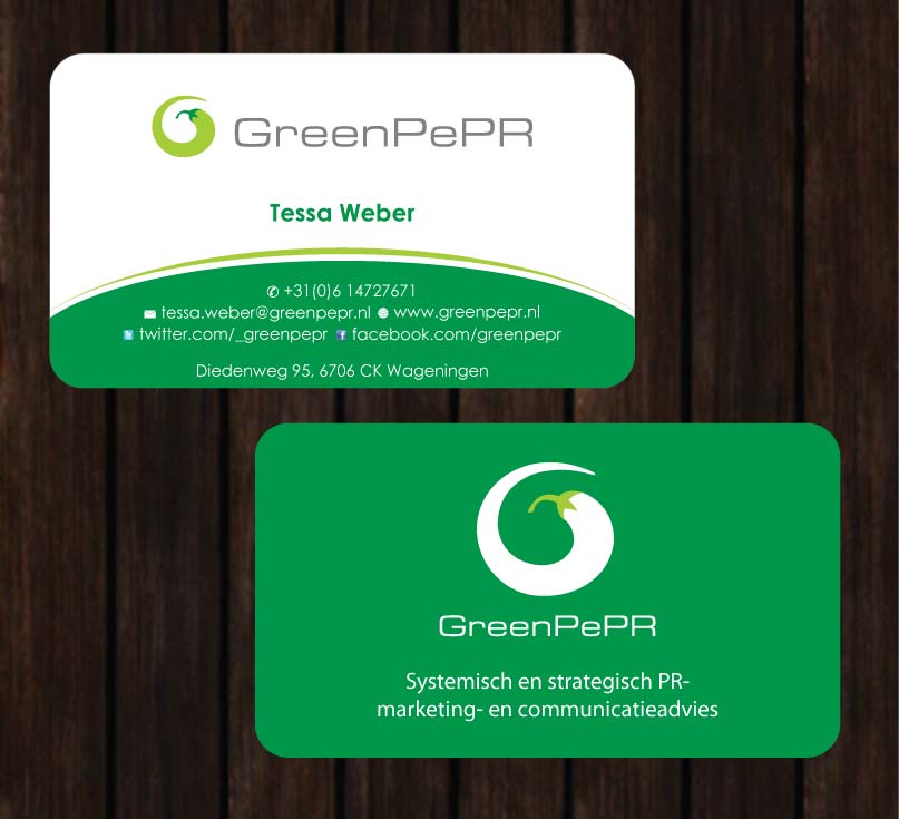 Visitenkarten-Design von Sbss für GreenPePR | Design #1167868