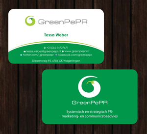 Visitenkarten-Design von Sbss für GreenPePR | Design: #1167868