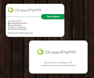 Visitenkarten-Design von Sbss für GreenPePR | Design: #1167870