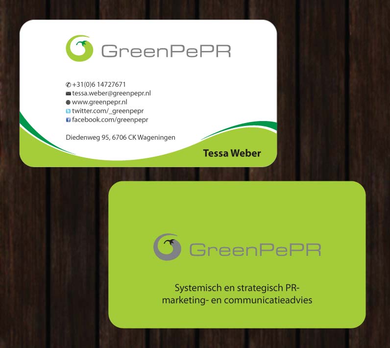 Visitenkarten-Design von Sbss für GreenPePR | Design #1167872