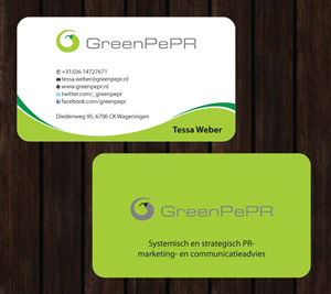 Visitenkarten-Design von Sbss für GreenPePR | Design: #1167872