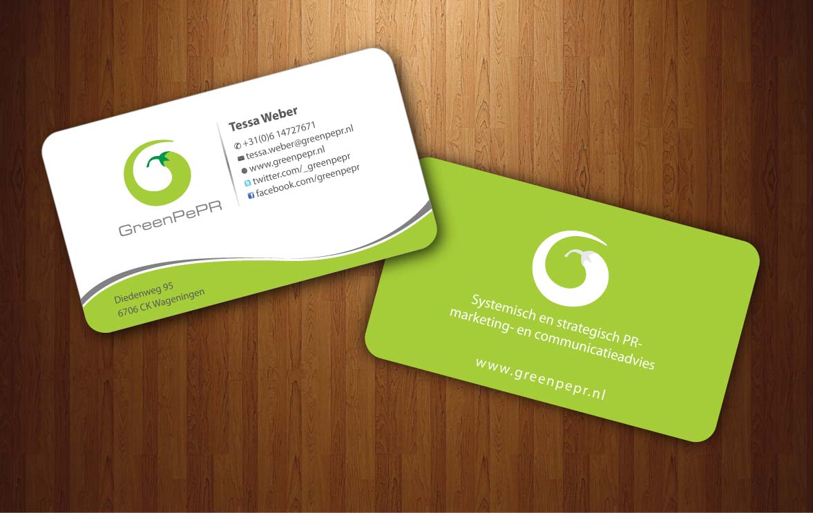 Visitenkarten-Design von Sbss für GreenPePR | Design #1167873