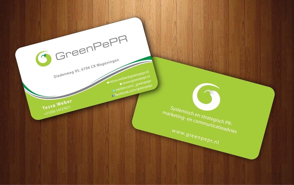 Visitenkarten-Design von Sbss für GreenPePR | Design #1167876