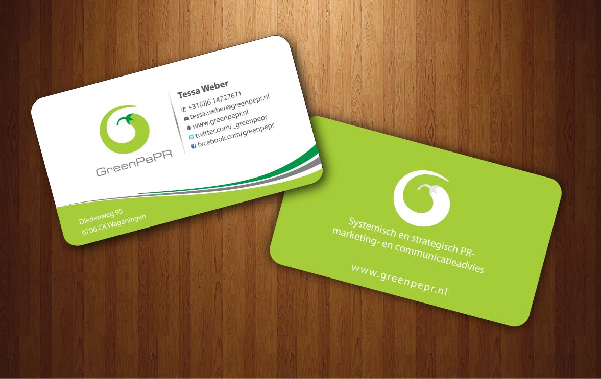 Visitenkarten-Design von Sbss für GreenPePR | Design #1167878